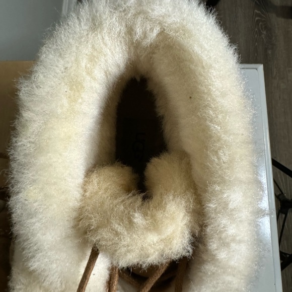 UGG Women's Jeovana Chestnut Waterproof Suede Wedge Ankle Boots 1017421 - Picture 8 of 8